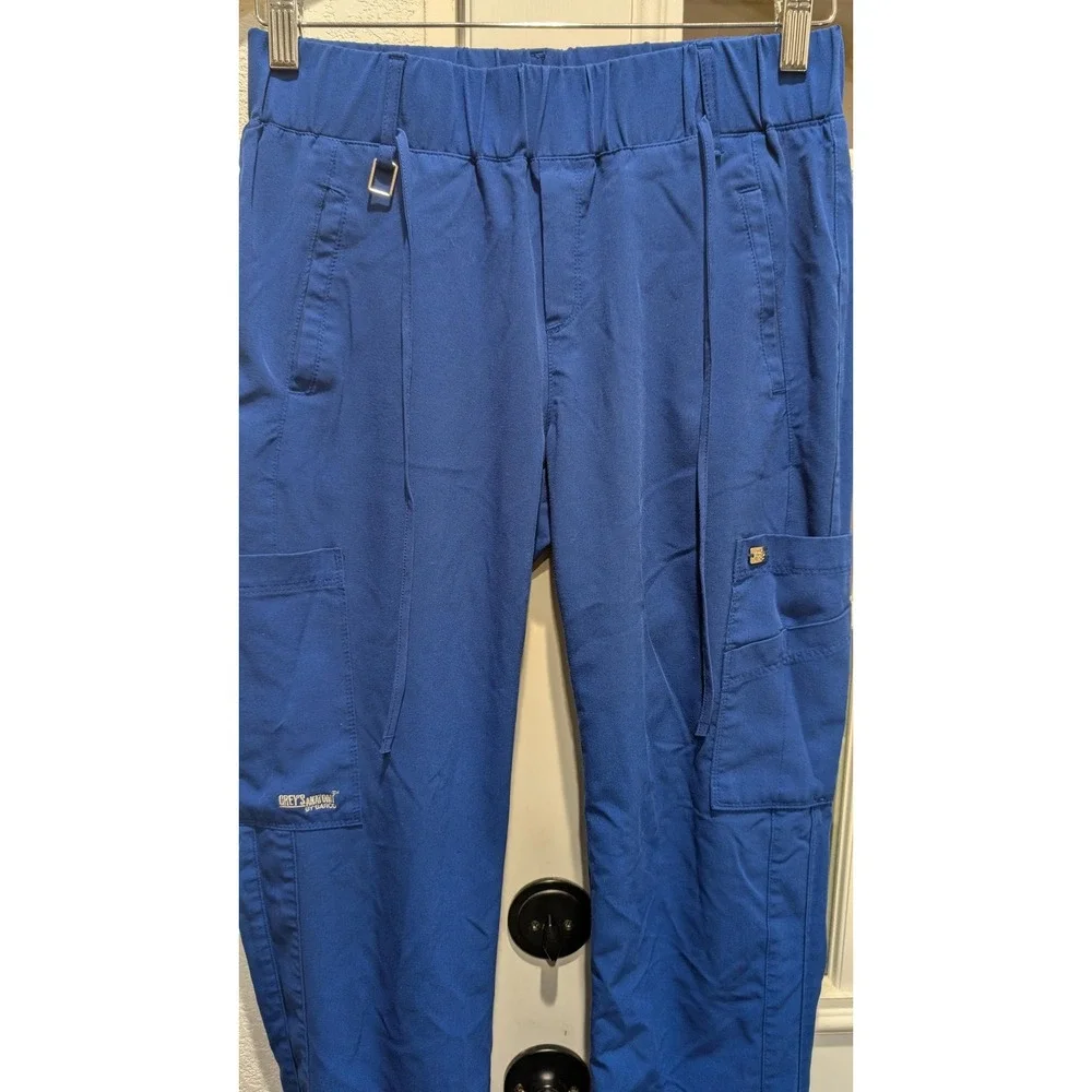 Lot of 2Greys Anatomy By Barco size XS Navy Blue and Royal Blue Scrub Pants 0111